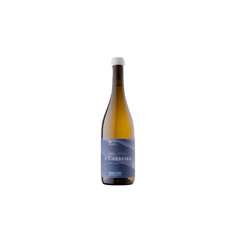 Botella de vino blanco A Carreira