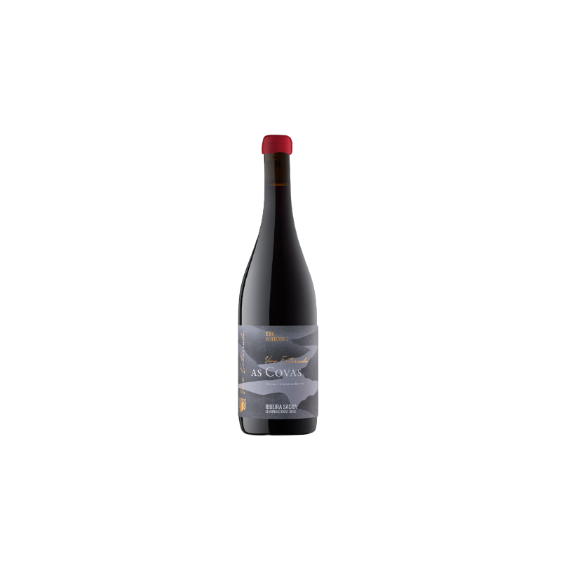 Botella de vino tinto As Covas