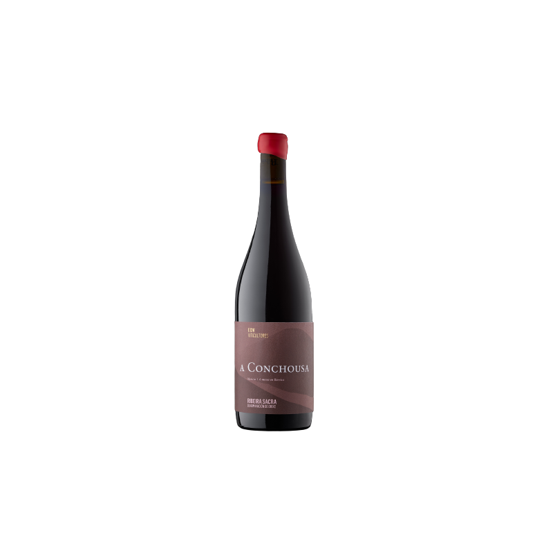 Botella de vino tinto A Conchousa